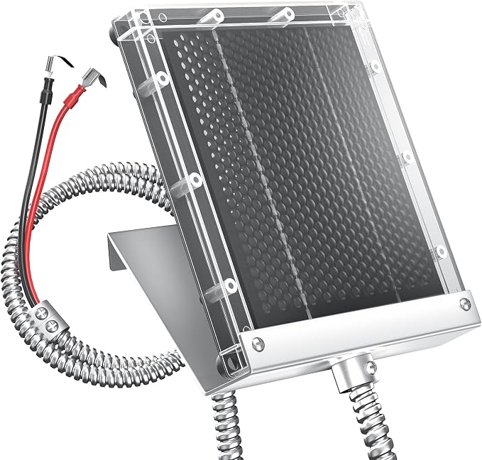 POWOXI 6V Solar Panel for Deer Feeder: 1.5W Waterproof Solar Battery Charger by POWOXI