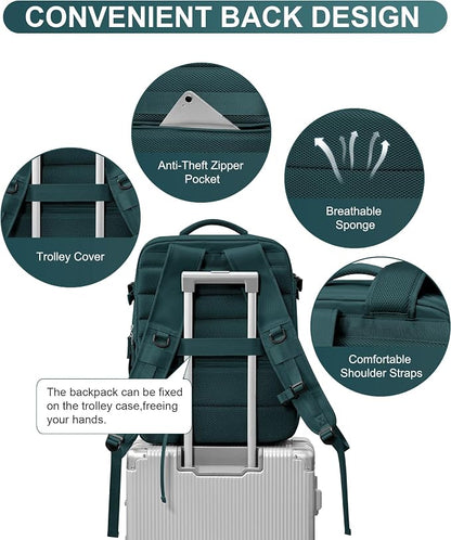 WONHOX Large Travel Backpack Carry on Flight Approved Laptop Work Business - Image 5