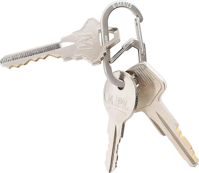 Nite IZE GS1-11-2R6 G-Series Dual Chamber Carabiner, Size #1, Stainless Steel - Image 5