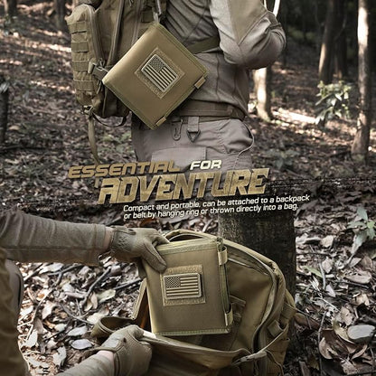 LIVANS Tactical Pouch Military Map Case Holder Army Foldable Map Storage Pouch - Image 5