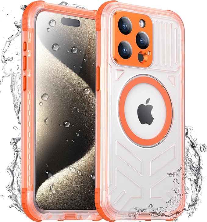 2025 New for iPhone 15 Pro Case Waterproof, Phone Case for iPhone 15 Pro 6.1" by Red2Fire