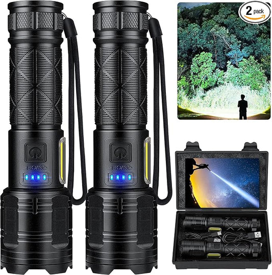 taoquwe Rechargeable LED Flashlights High Lumens, 000 Lumen Super Bright by taoquwe