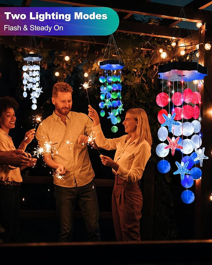Toodour Solar Decorative Lights Outdoor, Solar Wind Chimes Outside Decorative - Image 2