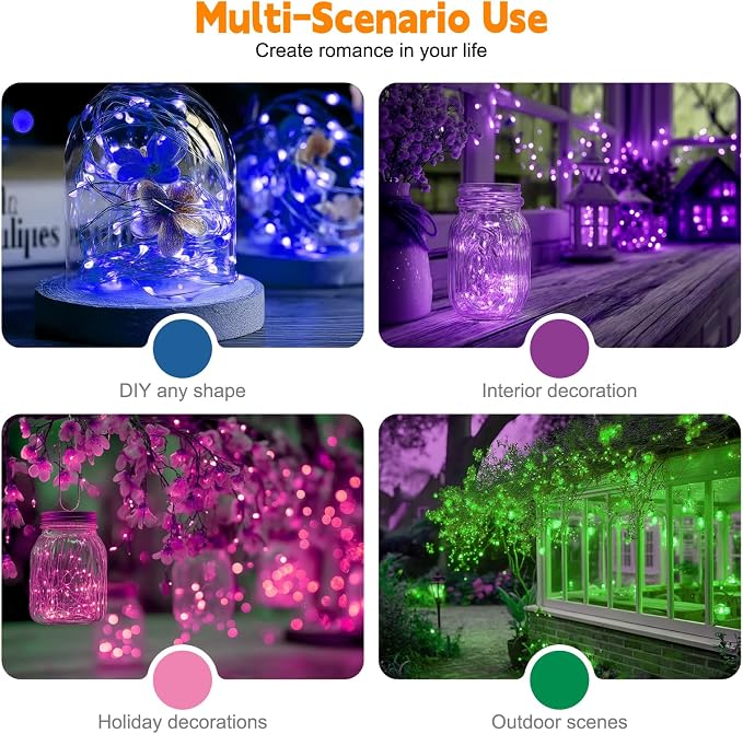 ZSJWL 6 Pack Rechargeable Fairy Lights - Image 8
