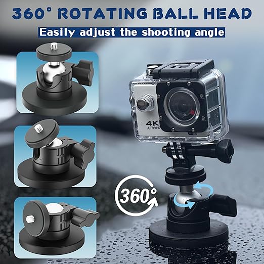 ULIBERMAGNET Black Magnetic Camera Mount, Strong Magnetic Mount - Image 4
