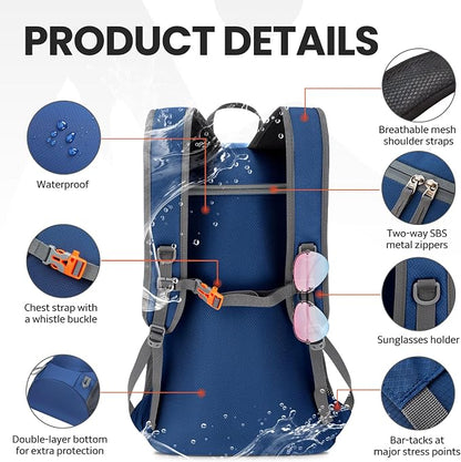 Venture Pal 40L Lightweight Packable Travel Hiking Backpack Daypack - Image 4