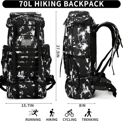 Hiking Backpack for Men 70L/100L Camping Backpack Military Rucksack Molle 3 - Image 2