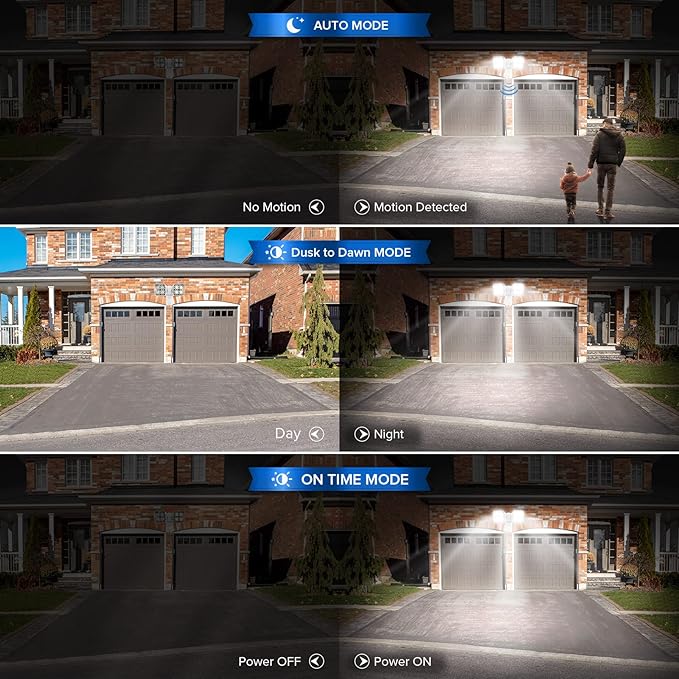 SANSI 7000LM Motion Sensor Outdoor Lights, Brightness LED Flood Lights Outdoor - Image 2