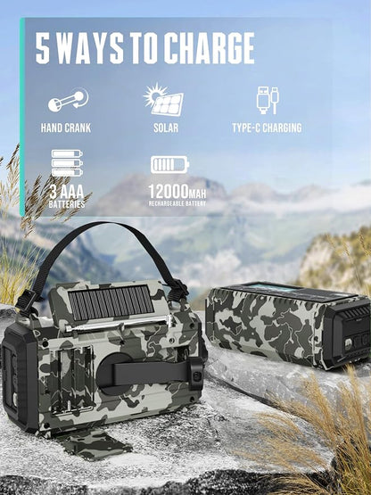 Hand Crank Solar Emergency Radio - Image 3