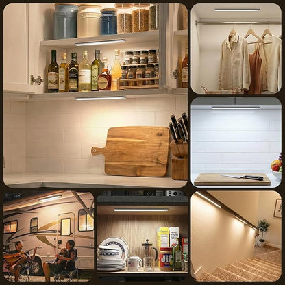 Reoshine 126 LED Under Cabinet Lighting Wireless, 2500mAh Rechargeable Closet - Image 9