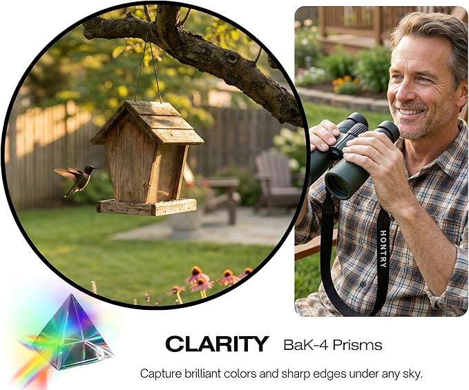 Hontry 8x42 Binoculars with IPX6 Waterproof Protection - Image 4