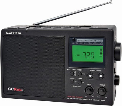 C. Crane CCRadio 3 Long Range Reception AM, NOAA Weather Plus Alert and 2-Meter by C.Crane