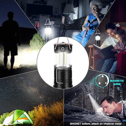 2 Pack Camping Lanterns Camping Accessories USB Rechargeable and Battery - Image 4