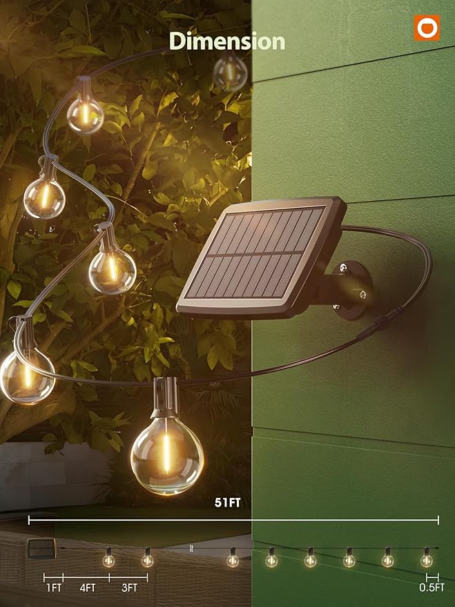 addlon 50FT Solar String Lights - Image 6