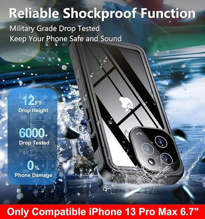 SPIDERCASE Only Designed for iPhone 13 Pro Max Case Waterproof, Built-in Lens & - Image 3