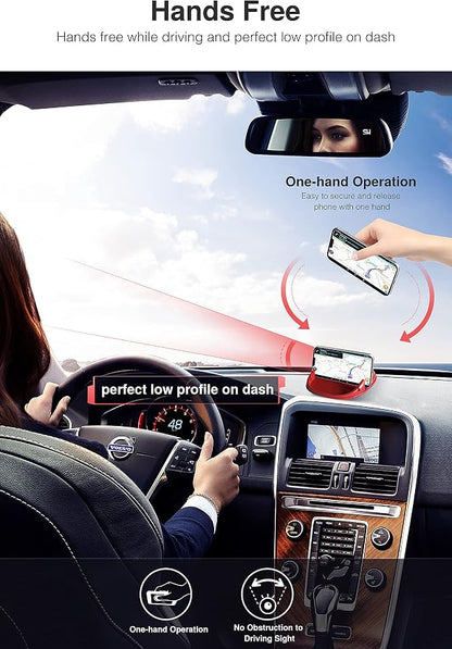 Loncaster Car Phone Holder, Car Phone Mount Silicone Car Pad Mat - Image 4