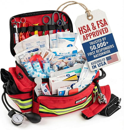 Scherber First Responder Fully-Stocked Professional Essentials EMT/EMS Trauma by Scherber
