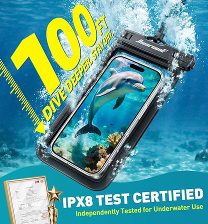 Hiearcool Waterproof Phone Pouch, Waterproof Cell Phone Dry Bag - Image 2