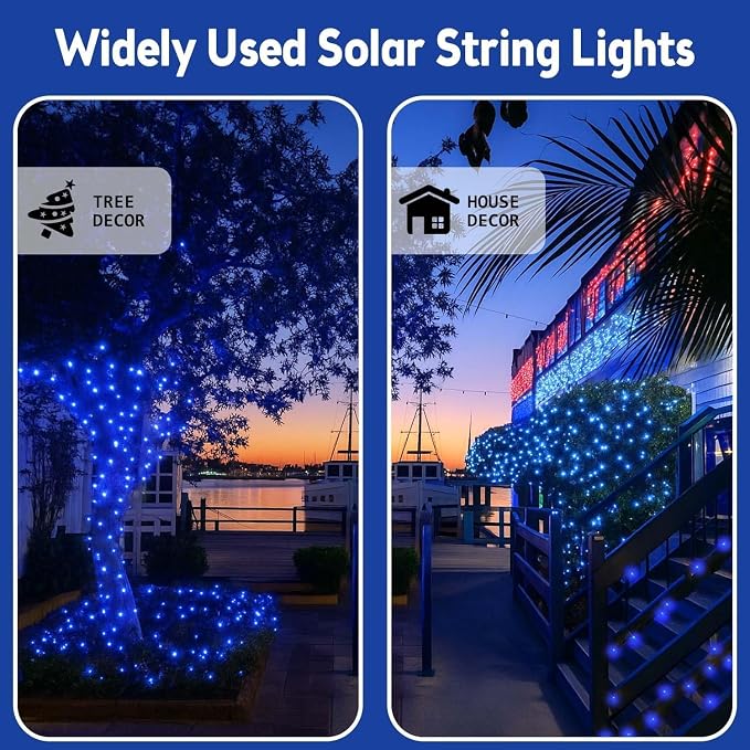 Extra-Long 144FT Solar String Lights - Image 4