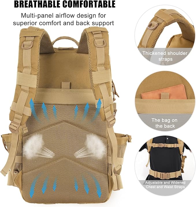 Military Tactical Backpack 50L Large Day Backpack - Image 4