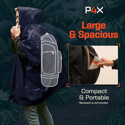 PREPARED4X Emergency Mylar Poncho – Survival Rain Poncho - Image 7