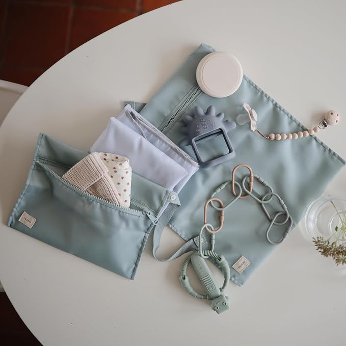 mushie Water Resistant Wet Bags | Large & Small Reusable Storage Bag - Image 8
