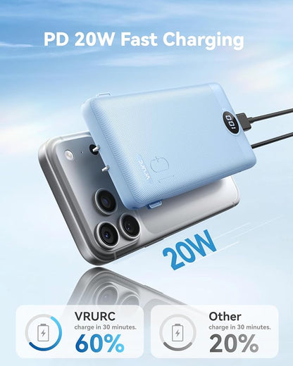 VRURC Portable Charger Power Bank - 10000mAh Fast Charging 22.5W USB Port Fast - Image 3