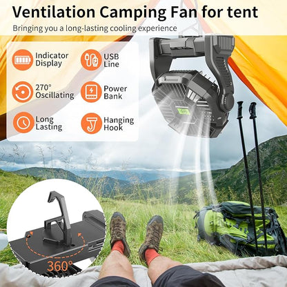Rechargeable Portable Camping Fan - Image 6