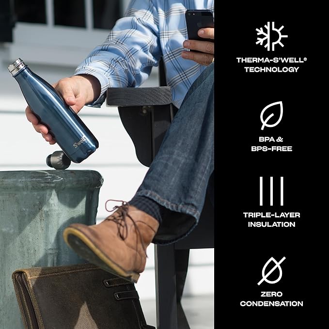 S'well Stainless Steel Water Bottle, Triple-Layered Vacuum Insulated Containers - Image 4