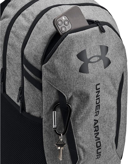 Under Armour Unisex-Adult Hustle 6.0 Backpack, Castlerock Full - Image 3