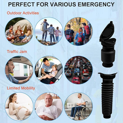 Pee Bottles for Men, Portable Urinal for Men, Collapsible Urine Bottle 750ML - Image 6