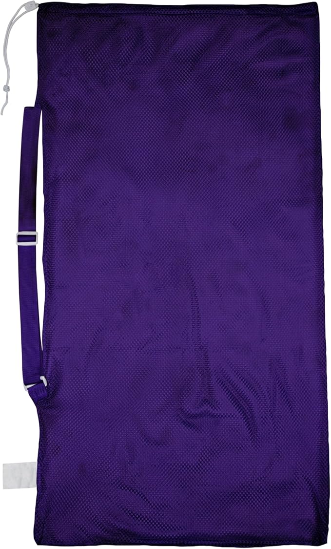 Champion Sports Mesh Equipment Bag – Heavy-Duty Nylon Drawstring Bag by ChampionSports