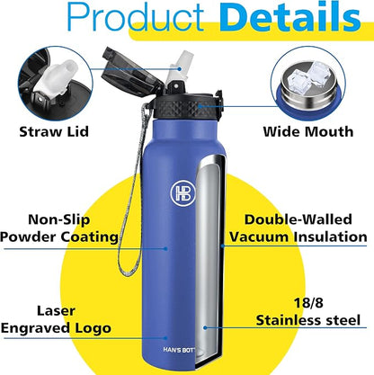 Han's Bottle Sports Water Bottle - 24 Oz - Image 5