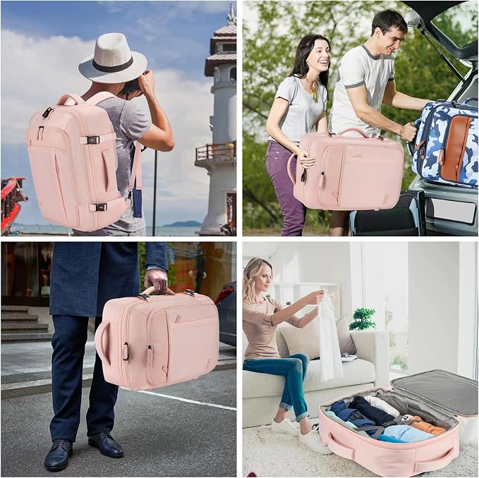 Lumesner Carry on Travel Backpacks, Extra Large 40L Flight Approved Bag - Image 8