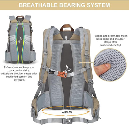 MOUNTAINTOP 25L/40L Hiking Backpack, Lightweight Travel Backpack - Image 7