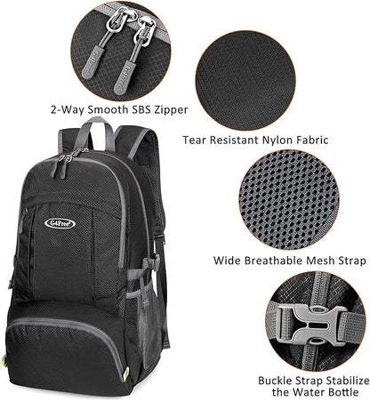 G4Free 40L Lightweight Packable Hiking Backpack, Waterproof Travel Daypack - Image 5