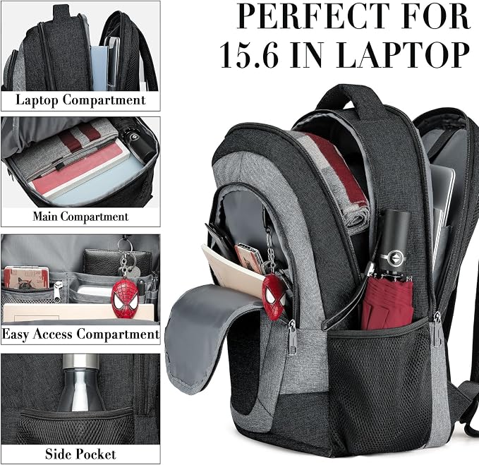BIKROD Travel Laptop Backpack Men, School Backpacks - Image 2