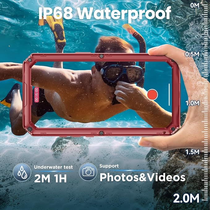 Mitywah Waterproof Case for iPhone 17 Pro, Rugged Metal Case - Image 3