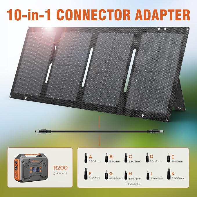 Portable Solar Generator, 300W Portable Power Station - Image 8