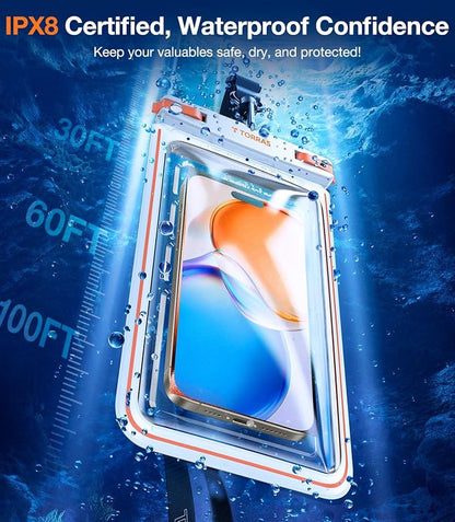 TORRAS 2 Pack IPX8 Waterproof Phone Pouch Floating, Underwater Screen Touchable - Image 7