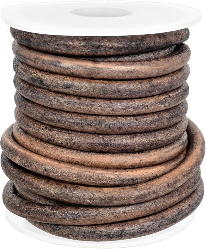 GENIQUE Real/Genuine Round Leather String Cord - Image 3