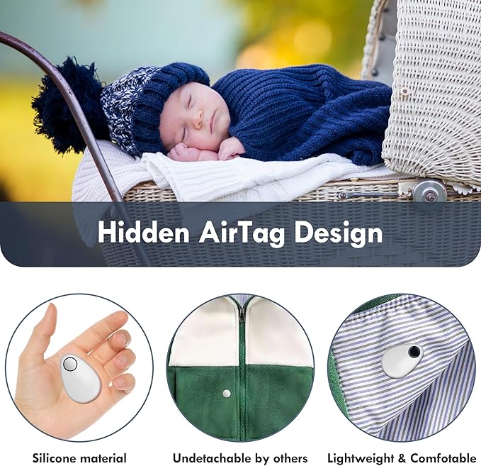 for Airtag Holder for Kids Hidden 4 Pack GPS Tracker Case, Anti-Removal - Image 4