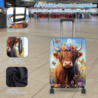 Luggage Cover Protector for 19-20 Inch Suitcases, TSA Approved Elastic Travel - Image 3
