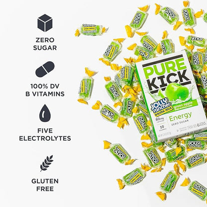 PURE KICK Energy Singles To Go Drink Mix, Jolly Rancher Green Apple, Includes - Image 4