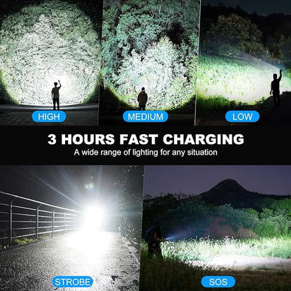 Kmivo Rechargeable Led Flashlight High Lumens - Image 6