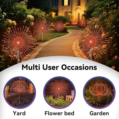 Garden Outdoor Lights, 2 Pack 120 LED Solar Garden Lights Fairy Lights Outdoor - Image 5