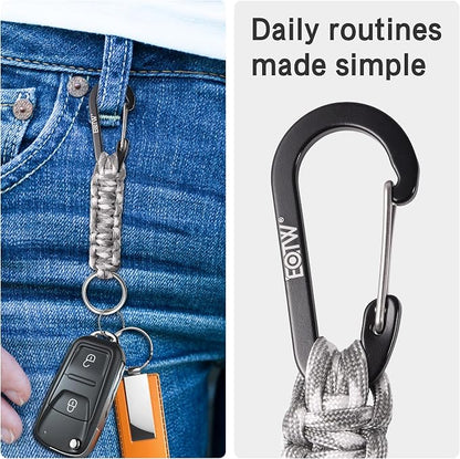 EOTW Paracord Keychain for Men Women Paracord Carabiner Backpack Keychain - Image 4