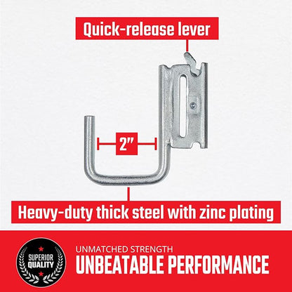 Snap-Loc E-Track Multi-Purpose J-Hook 2 Inch Hanger 2-Pack, Logistic Tie-Down - Image 4