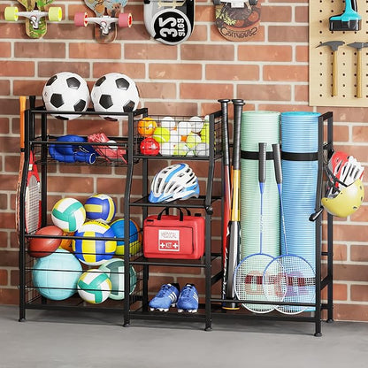Sonyabecca Garage Sports Equipment Organizer 2 Golf Bag Stand Golf Storage by Sonyabecca