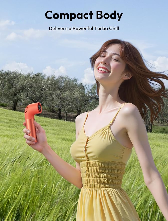 Aecooly Portable Handheld Fan, Powerful Turbo Mini Fan, 19000 RPM High Speed - Image 9